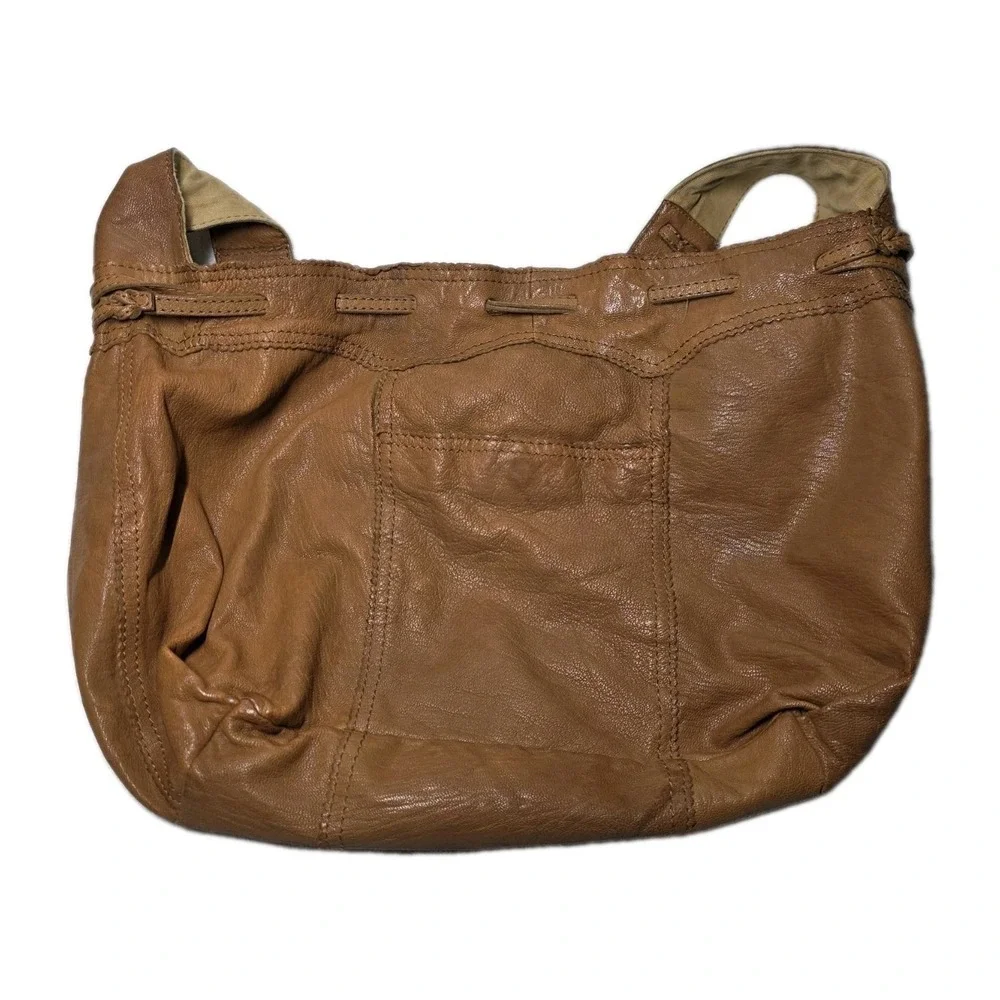 Lucky Brand Leather Hobo Bag Slouchy Vintage Y2K Boho